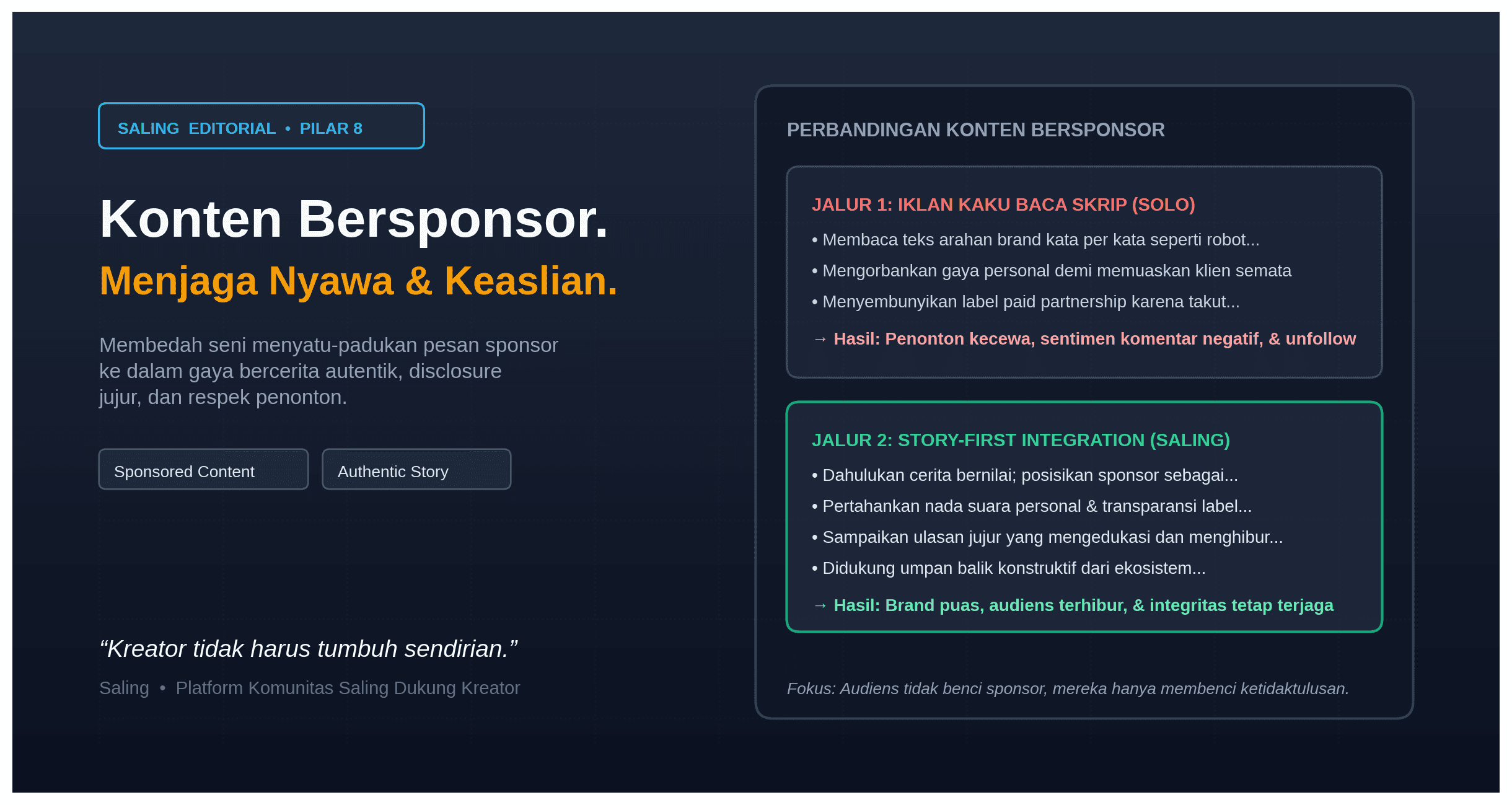 Cara Membuat Konten Bersponsor yang Autentik Tanpa Ditinggalkan Audiens